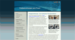 Desktop Screenshot of kopfgelenktherapie.de