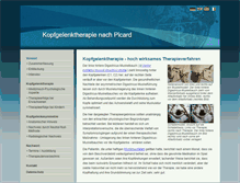 Tablet Screenshot of kopfgelenktherapie.de